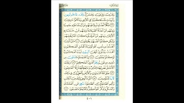 القرآن الكريم صفحة 401 برواية الليث أبي الحارث عن الكسائي   القارئ عبد الرشيد صوفي