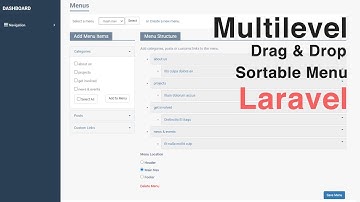 Multilevel Drag And Drop Menu Sortable Menu In Laravel Without Package