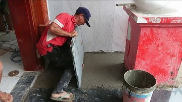 Cách thi công lát đá hoa cương nền nhà. how to pave marble