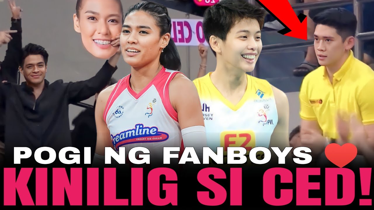 Ced Domingo, KINILIG kay POGI na Fanboy! Ara Galang, Hindi NAGPAHULI!! | Creamline vs F2 | PVL 2023