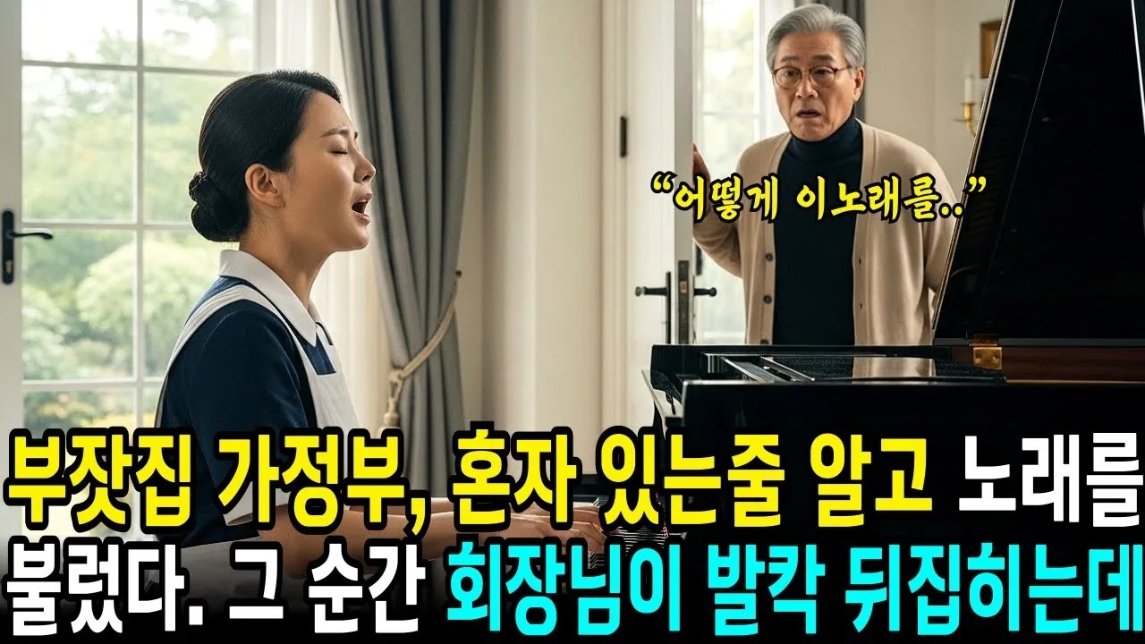 가정부가 피아노에 앉고 노래를 부르는 순간 백만장자 할아버지가 숨을 멈춘 충격적인 이유  사연라디오  오디오북  삶의지혜