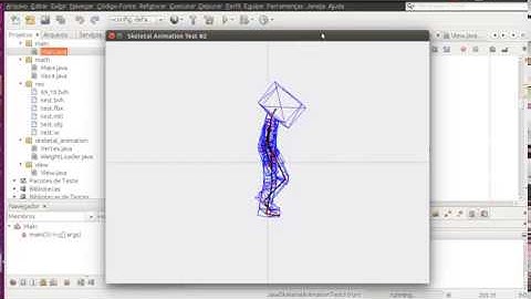 Java 3D Animation from scratch - Skeletal Animation / Vertex Skinning Test #2