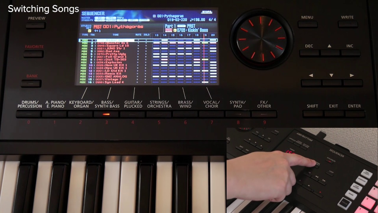 Using The Sequencer Roland Fa 06 Fa 07 Fa 08 11 Youtube