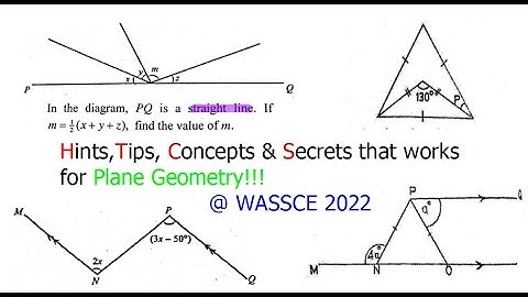 Plane Geometry || Finding Missing Angles Detailed Solutions || WASSCE prep-Part 2