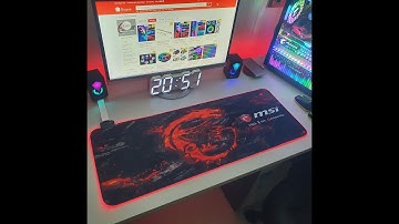 Lót chuột led RGB Gaming MSI - ROG - AORUS kích thước lớn 80cm x 30cm dày 4mm siêu bền , siêu đẹp