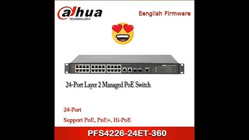#dahuaswitch #DAHUA #Configuration Ethernet Switch from Dahua (PoE Switch)  PFS4226-24ET-360 Managed