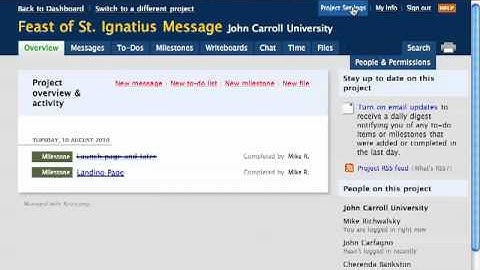How to archive a project in Basecamp