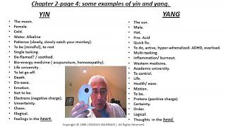 yin yang explained 01- DAO. Some examples of YIN and YANG.