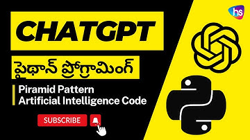 Python - Chat GPT + Telugu Programming - Pyramid Pattern