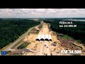 S61 węzeł Ełk Południe – węzeł Wysokie - film z powietrza - Lipiec 2021