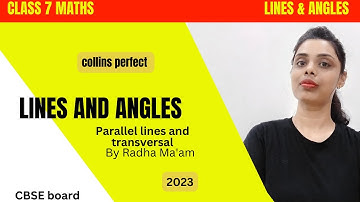 Class 7 Maths | Lines and Angles | Parallel lines & Transversal | By Radha Ma