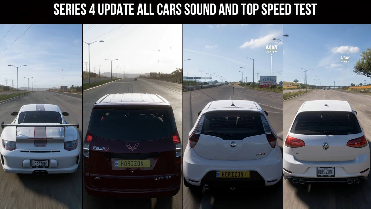 Forza Horizon 5 | Series 4 Update All Cars ( Cars Pass  )  Top Speed and Sound Test