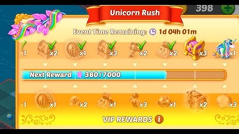 EverMerge Unicorn Rush Event Part 4 - Reward Stage 8 of 10 Completed
