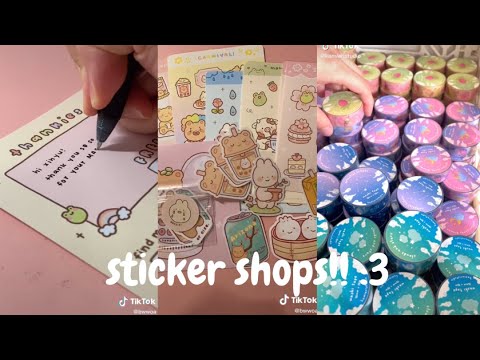 sticker store  Update  small sticker shops!! tiktok compilation