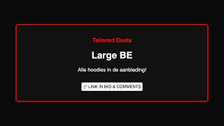 Tailored Deals | Large BE Best Price
