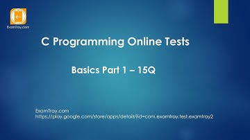 01. C Programming Online Test Introduction Basics - 1 [ Interview Questions ]