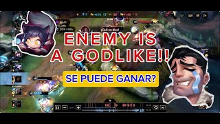 ENEMY IS A GODLIKE!! SE PUEDE GANAR?? ANÁLISIS DE PARTIDA DIAMANTE AHRI MID | WILD RIFT