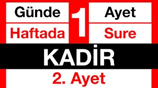 Kadir Suresi 2. Ayet 33 tekrarlı - Kolayca Ezberlemek İçin Kadir 2. Ayet - Pate metodu ile Resimi