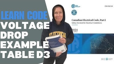 Voltage Drop Example Problem Max Distance CEC Table D3 to Study for Electrical Exam