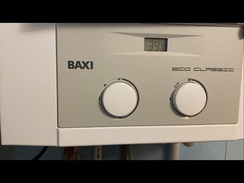 Меню потребительское настенного газового котла Бакси эко классик -Baxi ECO CLASSIC