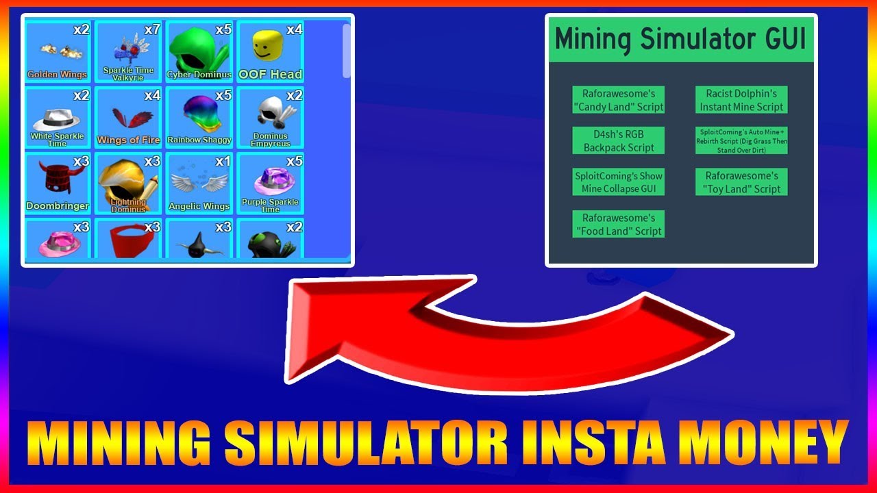 New Mining Simulator Script Get Mystical Crates Rebirth Fast Auto Mine And More Youtube - roblox mining simulator inf money script