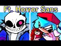 Friday night funkin vs horror sans full week  midnight hunger fnf modundertaleft horror sans