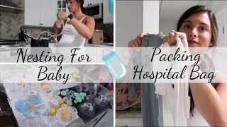 35 Weeks Pregnant | Nesting For Baby | Packing Hospital Bag | Baby Number 2