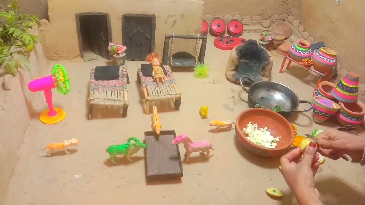 Aloo Ghobhi (miniature recipe) house wife Chhoti Si Rasoi