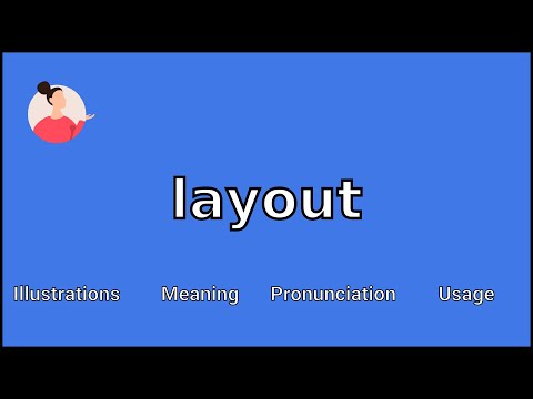 LAYOUT - Meaning and Pronunciation