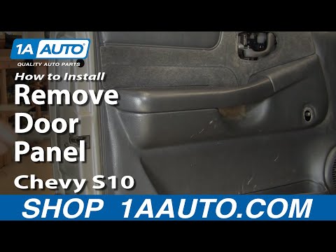 How To Remove Door Panel 99 04 Chevy S10 Pickup Youtube