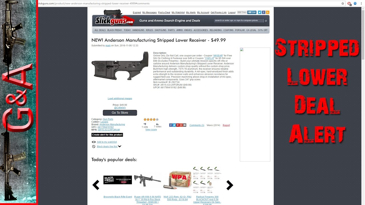 AR15 Stripped Lower Deal Alert upload image