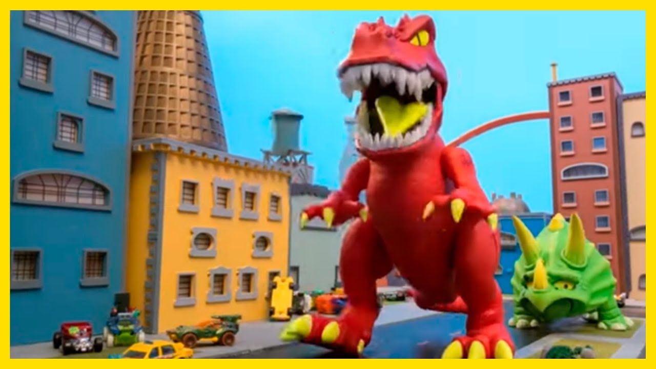Desafiando a los feroces Dinosaurios! 🦖🔥 Hot Wheels City en Español | Dinosaurios Para Niños Español - YouTube