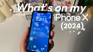 Whatโs on my iPhone X , minimalist , functional set up ๐ฐ(2024) โยทห เผ *