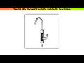 Deal 3000W 220V Electric Kitchen Water Heater Tap Instant Hot stainless steel Water Faucet Heater C