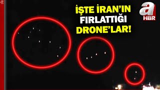 İran'ın İsrail'e fırlattığı drone'lar böyle görüntülendi! | A Haber