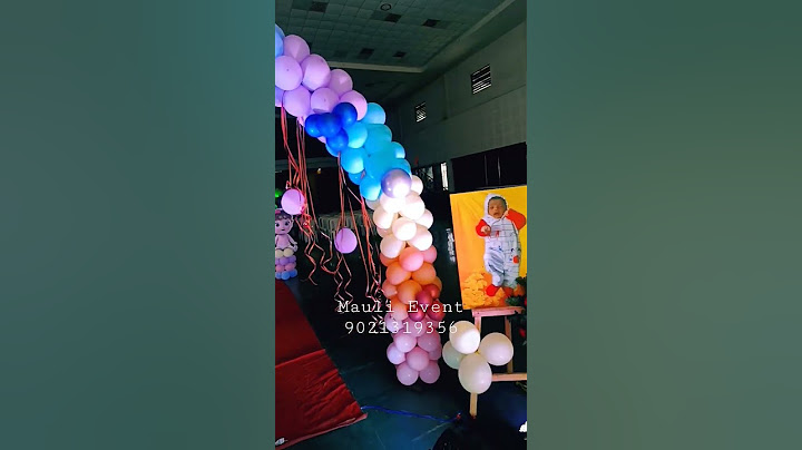 Neming Ceremony ideas | namkaran decoration| Krishna theme decoration| balloon decoration