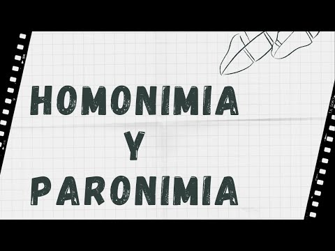 HOMONIMIA | PARONIMIA | POLISEMIA