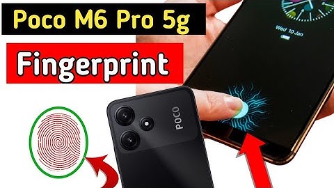 Poco M6 Pro 5g Display Fingerprint Setting | Set fingerprint screen lock in Poco m6 pro 5g mobile