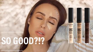 NYX Can't Stop Won't Concealer Review Rutele - YouTube