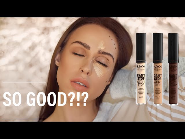 NYX Can't Stop Won't Concealer Review Rutele - YouTube