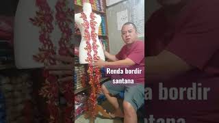 Renda Bordir Gaun Kebaya Gamis