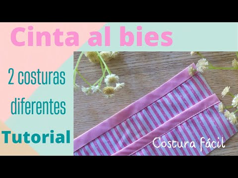 Costura cinta al bies, dos maneras diferentes de coser esta cinta #tutorial  #costura 