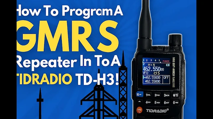 How To Program a #GMRS Repeater in to a Tidradio TD-H3!