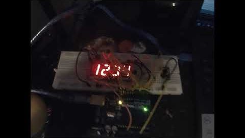 7 Segment Multiplexing Demo with Arduino