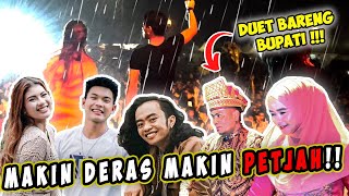 MANGGUNG SAMBIL HUJAN-HUJANAN BARENG BUPATI !! MAKIN DERAS MAKIN RAMAI !!