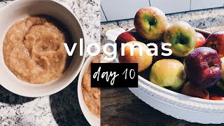 Homemade Apple Sauce & Garden Clean Up // Vlogmas Day 10