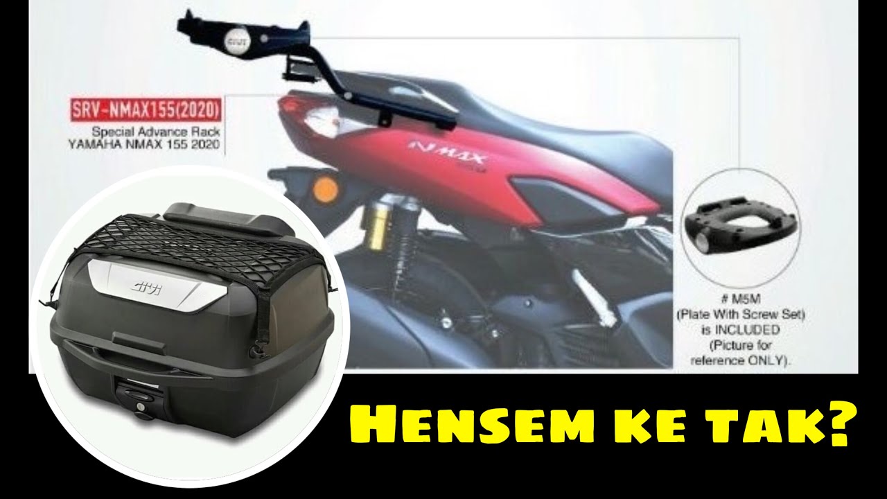 Pasang box Givi pada motor Yamaha Nmax V2 2020 || E43NTL-ADV || #nmax #nmaxv2 #givi #E43NTLADV