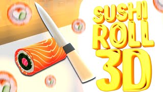 ГОТОВЛЮ СУШИ | Прохождение Sushi Roll 3D | Sushi Roll 3D на андроид screenshot 1