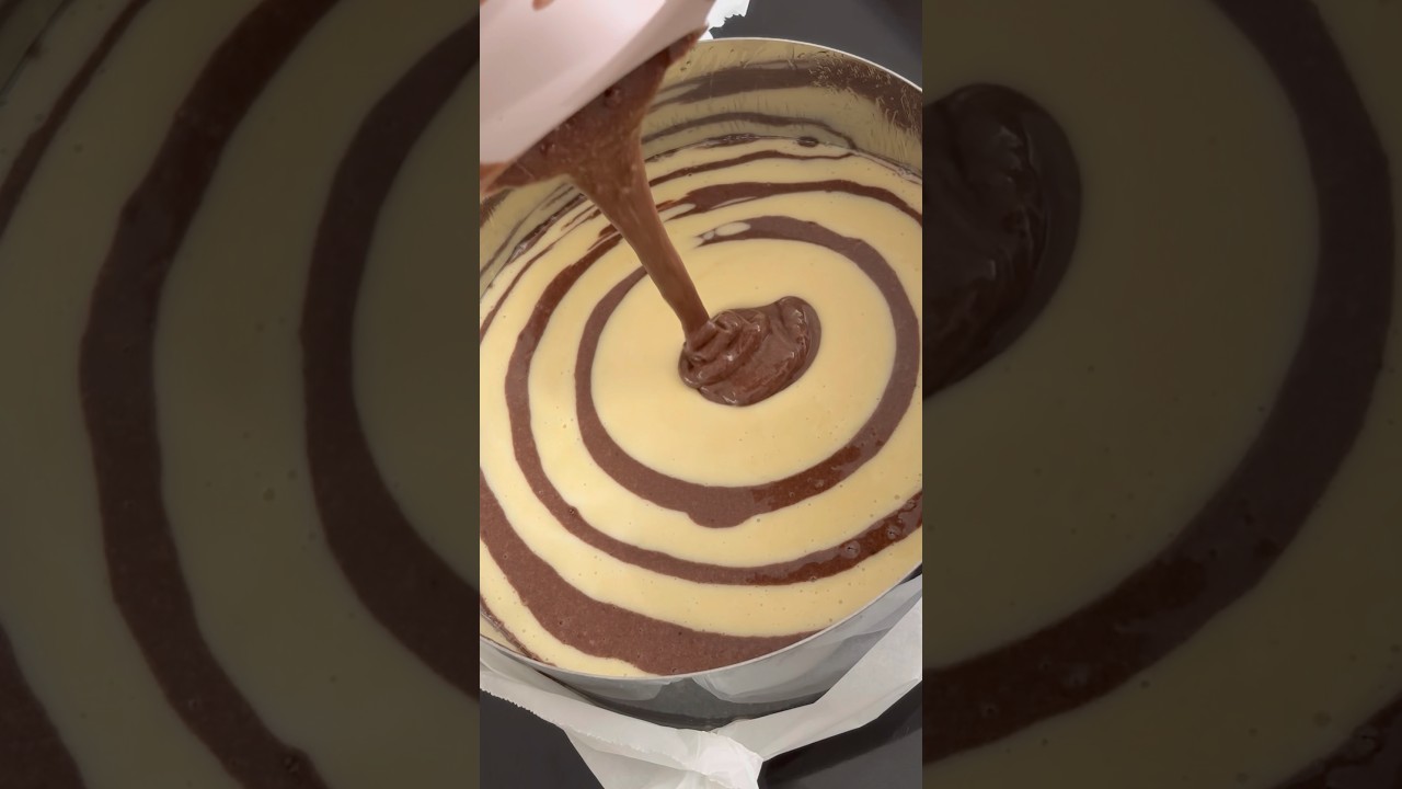 Easy marble cake recipe/ Çayın yanına kolay kek tarifi/ #recipe #chocolate  #cake#yummy