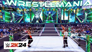 New WrestleMania 40 Daytime Arena in WWE 2K24! | CM PUNK vs Roman Reigns (4k 60fps)